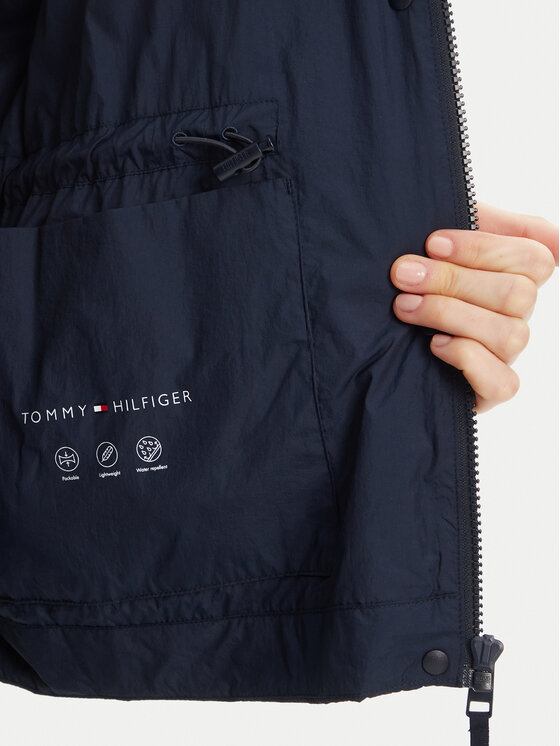 Tommy Hilfiger Tommy Hilfiger Větrovka WW0WW46444 Tmavomodrá Relaxed Fit