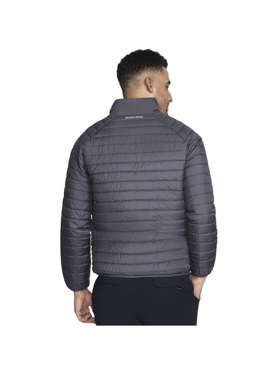 Skechers Skechers Kurtka przejściowa Skechers GO Shield Altitude Reversible Jacket Szary Regular Fit