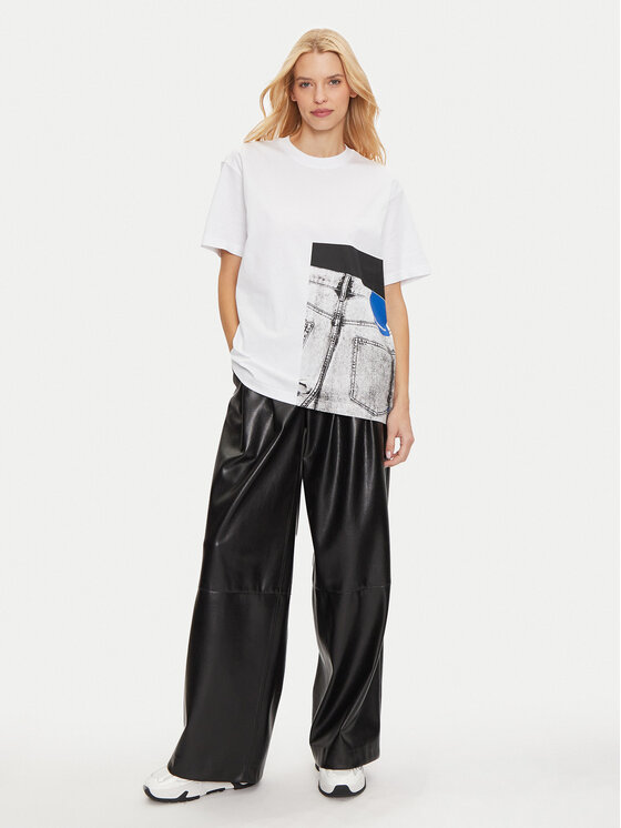 Karl Lagerfeld Jeans Karl Lagerfeld Jeans T-shirt 246J1706 Bijela Relaxed Fit