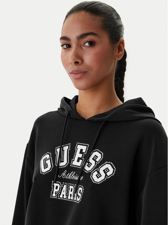 Guess Guess Mikina V6RQ02 KCAY2 Čierna Regular Fit