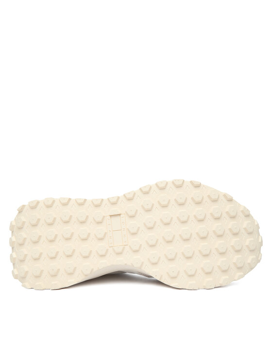 Tommy Jeans Tommy Jeans Snīkeri Tjw Cleated Runner Suede Mix EN0EN02921 Écru