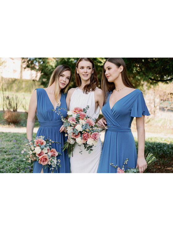 Aurora Aurora Večerní šaty Aurelia (jeans) Modrá Feminine Fit