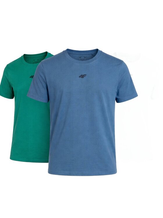 4F 4F T-Shirt Z-TTSHM3947-3-F Biały Regular Fit