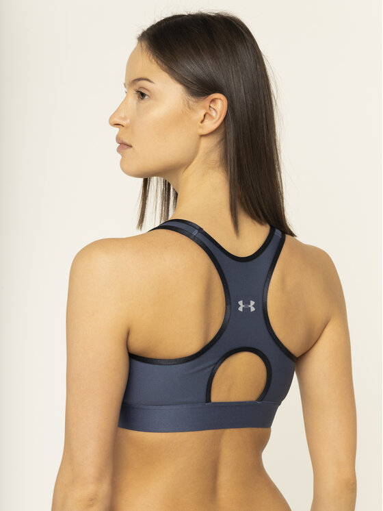 Under Armour Soutien gorge top Mid Keyhole Graphic Sports Bra 1344333 Bleu marine