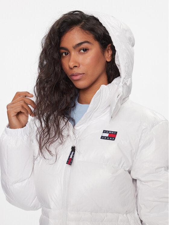 Tommy Jeans Tommy Jeans Pūkinė striukė Alaska DW0DW16573 Balta Regular Fit