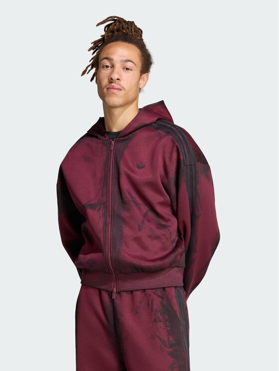 adidas adidas Bluza 171038 Bordowy Loose Fit