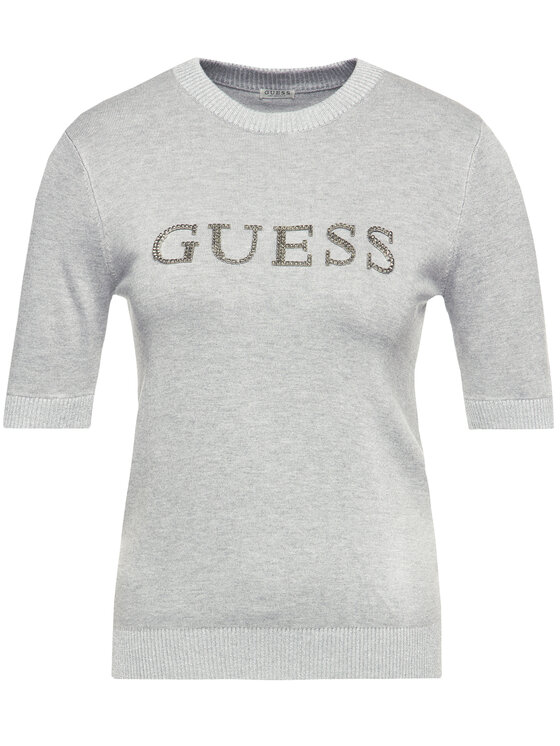 Guess Guess Блуза Olivia W01R91 Z2760 Сив Slim Fit