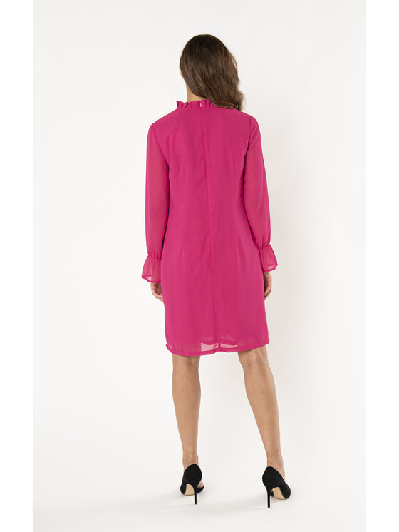 QUIOSQUE QUIOSQUE Každodenné šaty TAPED DRESS Ružová Regular Fit