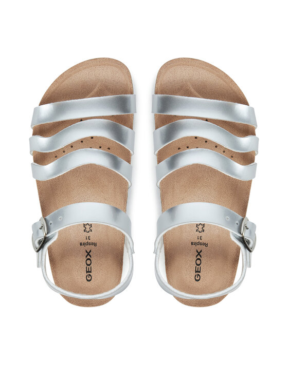 Geox Geox Sandále J Adriel J558MF 000KN C1007 S Strieborná
