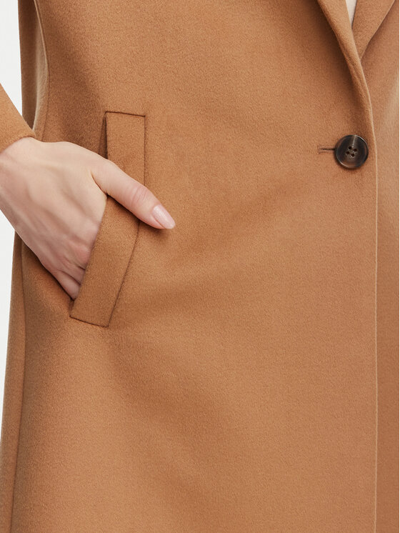 Marella Marella Villane mantel Pavido 2623016031 Pruun Loose Fit