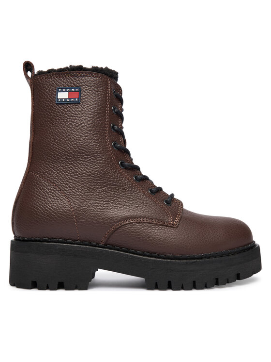 Tommy Jeans Tommy Jeans Schnürstiefeletten Tjw Urban Laceup Boot Wl EN0EN02906 Braun