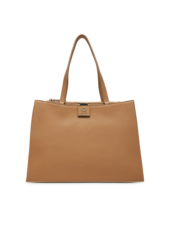 Tommy Hilfiger Kabelka Th Her Tote AW0AW17191 Hnedá