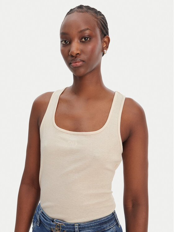 Liu Jo Sport Liu Jo Sport Marškinėliai TA6173 J3845 Écru Regular Fit