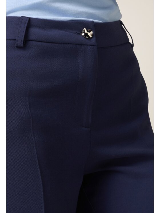 Oltre Oltre Pantaloni di tessuto P027R308632N034 Blu Regular Fit
