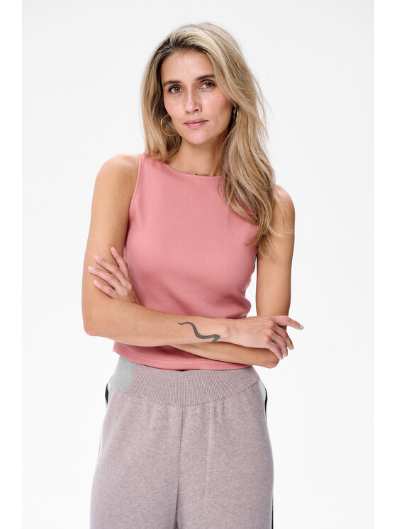 blue shadow blue shadow Top Texo Różowy Regular Fit