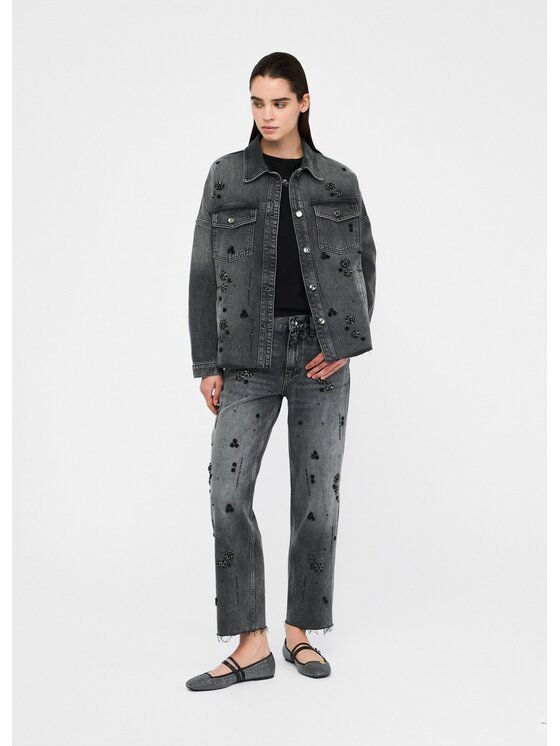 Liu Jo Liu Jo Giacca di jeans UF5111D485487455 Nero Regular Fit