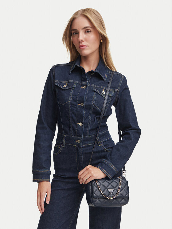 Guess Дамска чанта Juliet Mini HWQG24 56740 Тъмносин