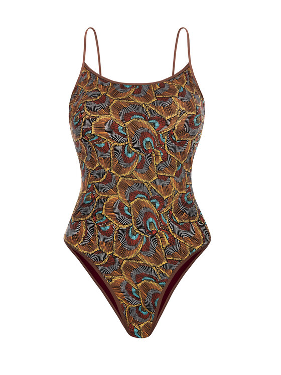 Miss Lou Miss Lou Costume da bagno J-BR1-BR Marrone