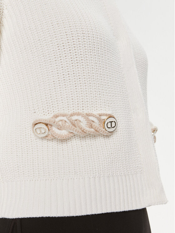 TWINSET TWINSET Cardigan 241TP3111 Écru Regular Fit