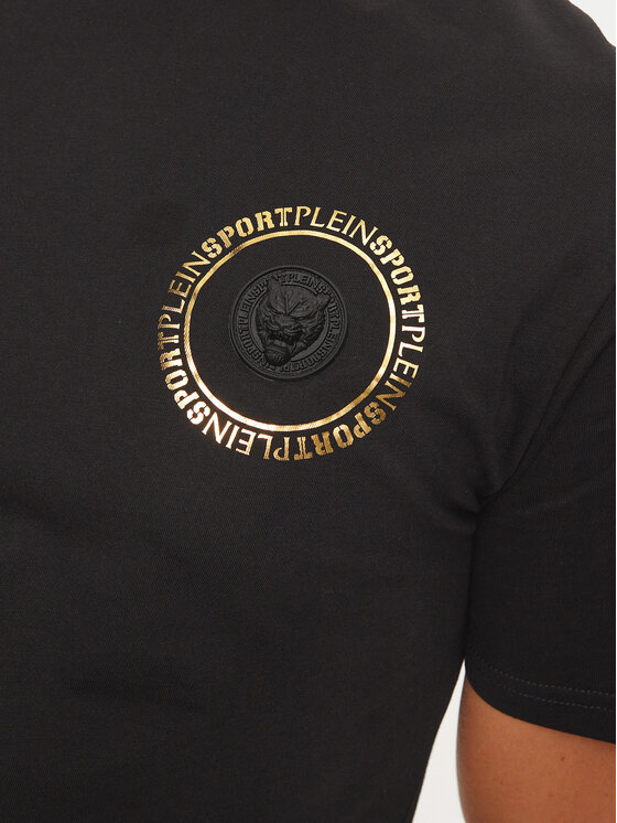 Plein Sport Plein Sport T-shirt AADC MTK7938 STE001N Crna Regular Fit