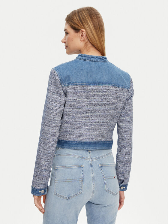 Guess Guess Jeansová bunda W5GL23 WH610 Modrá Regular Fit