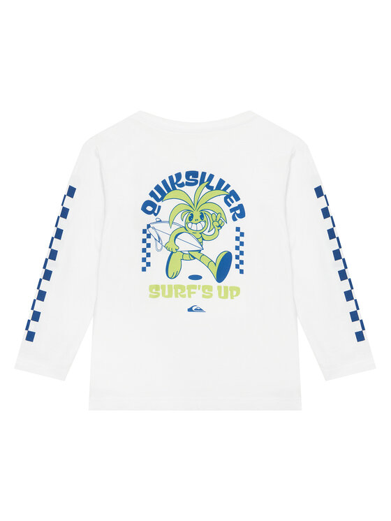 Quiksilver Quiksilver Tricou Ev Bloomsday EQKZT03572 Alb Regular Fit