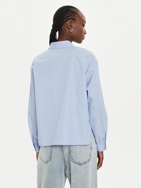 Sisley Sisley Košulja 58VDLQ07R Plava Oversize