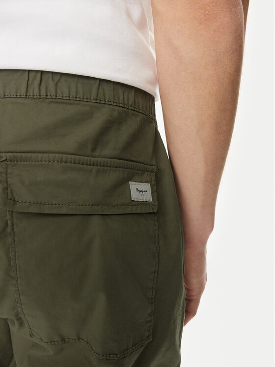 Pepe Jeans Pepe Jeans Hlače Parachute Pant PM211685 Kaki Regular Fit