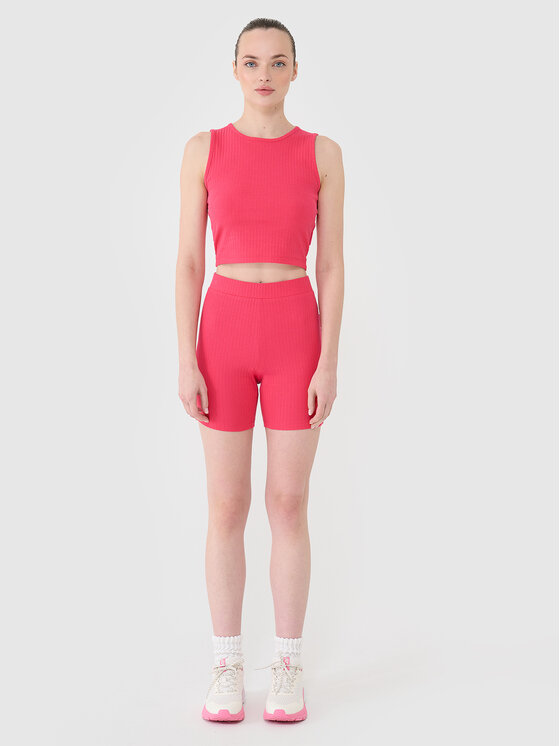 4F 4F Szorty sportowe MIDSHOP TEXTILE Różowy Slim Fit