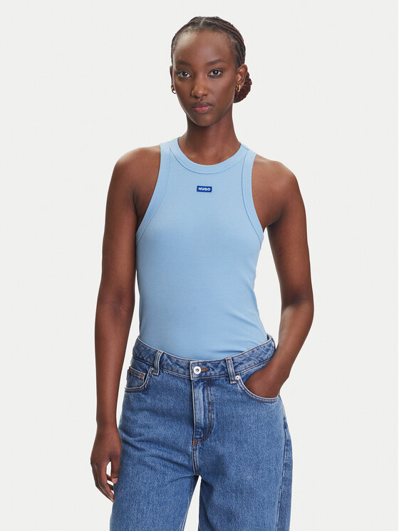 HUGO HUGO Top Easy 50508857 Modrá Slim Fit