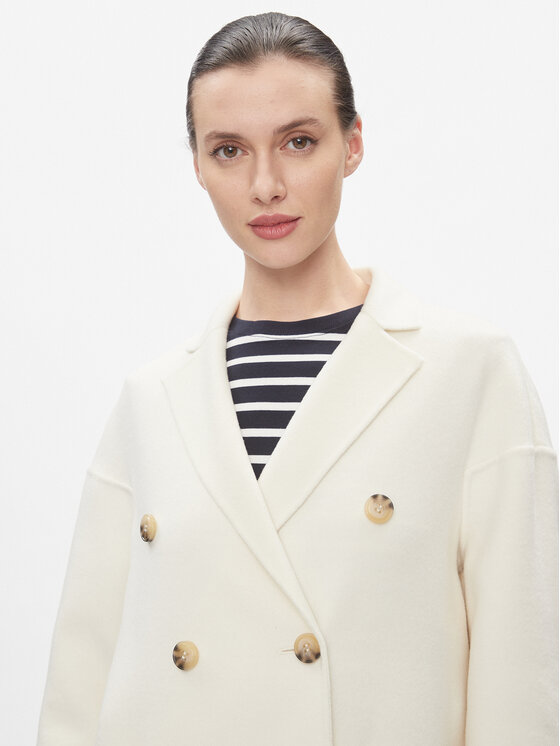 MAX&Co. MAX&Co. Вовняне пальто Riccardo Білий Regular Fit