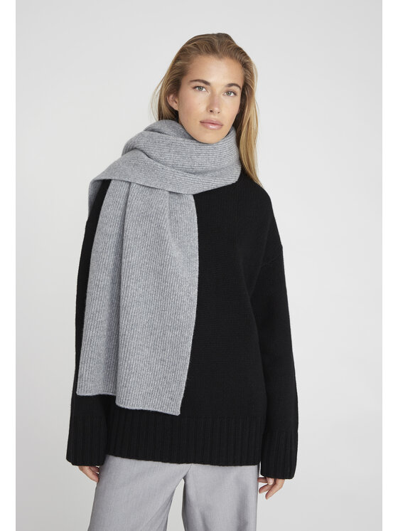Style Republic Style Republic Szalik mieszanka kaszmiru i wełny Srebrny
