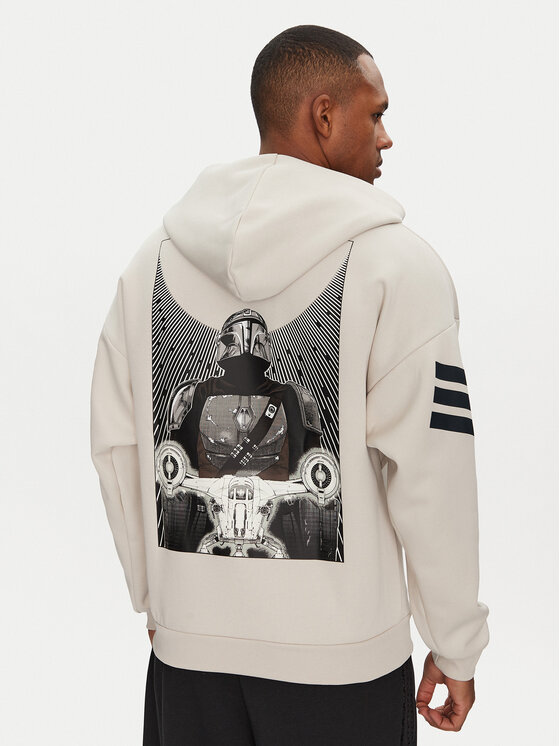 adidas adidas Džemperis ar kapuci Star Wars The Mandalorian™ JI5719 Bēšs Regular Fit