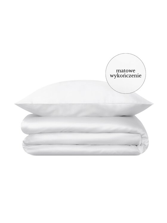 White pocket White pocket Komplet pościeli perkalowa Biały