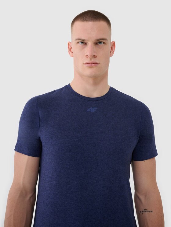 4F 4F Funkčné tričko 4FWSS25TFTSM1344-30M Tmavomodrá Regular Fit