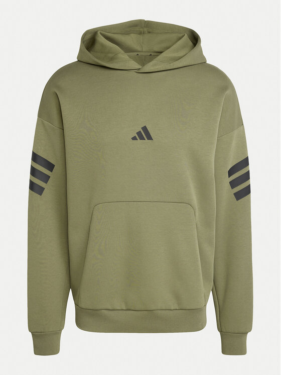 adidas adidas Bluză Future Icons 3-Stripes JD4856 Verde Regular Fit