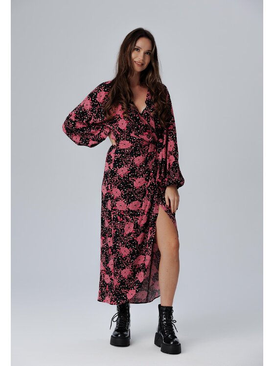 LAURELLA LAURELLA Sukienka codzienna 4TU033 Czarny Regular Fit