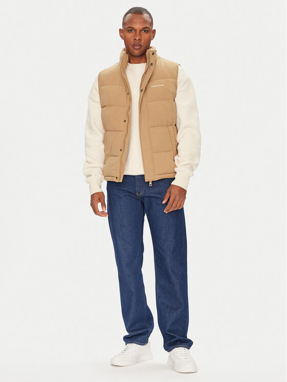 Guess Jeans Guess Jeans Жилетка за костюм M4BN47 WGII2 Бежов Regular Fit
