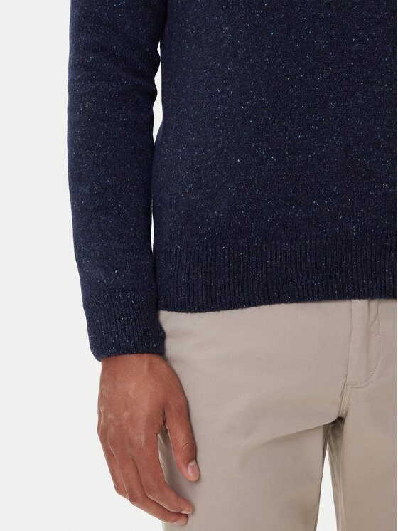 Barbour Barbour Sveter Essential Tisbury MKN0844GY12 Tmavomodrá Regular Fit