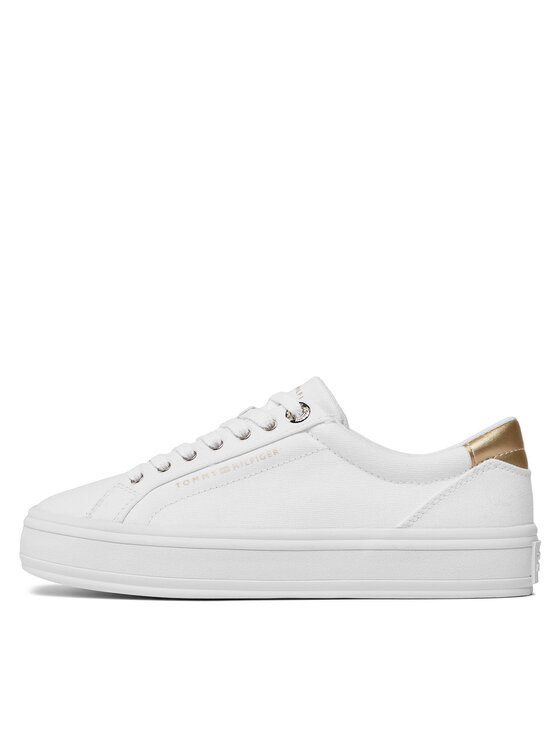 Tommy Hilfiger Tommy Hilfiger Sneakers Essential Vulc Canvas Sneaker FW0FW07682 Bianco