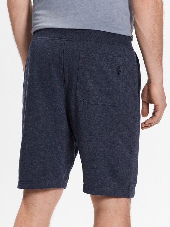 Skechers Skechers Szorty sportowe Skechers Explore Short Granatowy Regular Fit