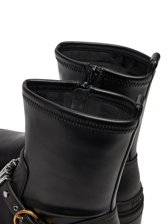 PINKO PINKO Škornji Mia 27 SD0447P061 Črna