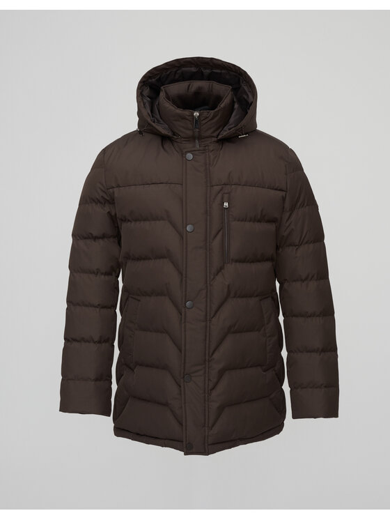 Borgio Borgio Kurtka zimowa recale_br Brązowy Regular Fit