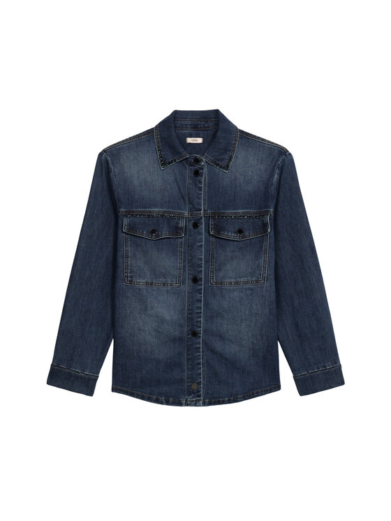 Oltre Oltre Camicia 5413J000797N024 Blu Baggy Fit