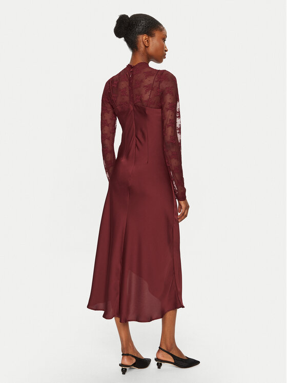 YAS YAS Sukienka koktajlowa Meels 26032597 Czerwony Regular Fit