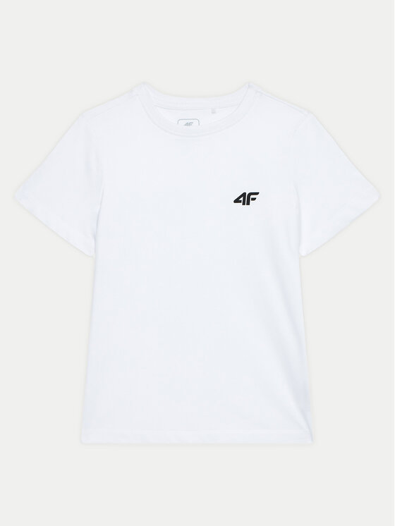 4F T-shirt 4FJWMM00TTSHM1626 Blanc Regular Fit