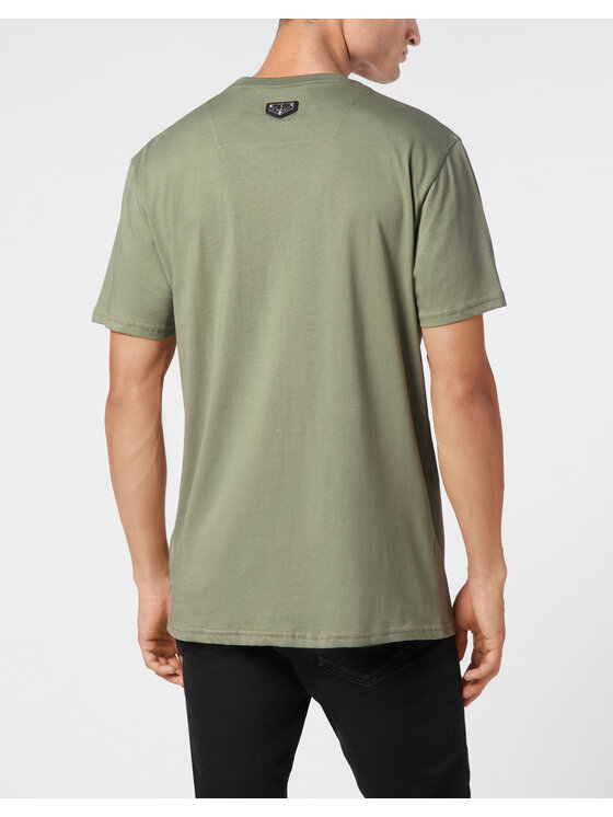 PHILIPP PLEIN PHILIPP PLEIN T-Shirt 9557 Zielony Regular Fit