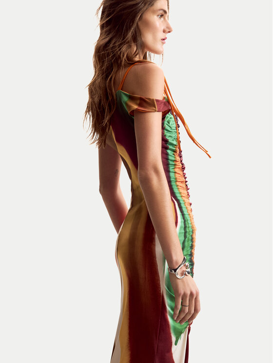 Desigual Desigual Лятна рокля Paint Lacroix 26SWVK17 Цветен Slim Fit