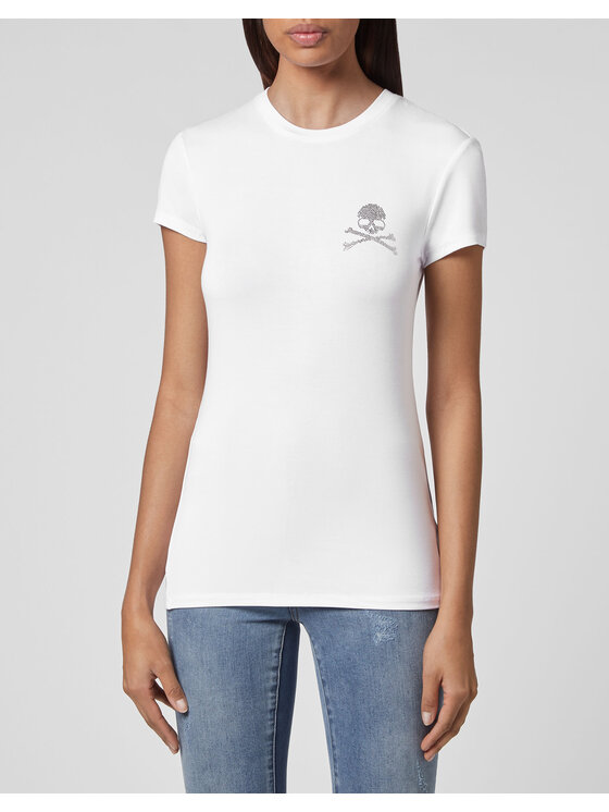 PHILIPP PLEIN PHILIPP PLEIN T-Shirt 5867 Biały Regular Fit