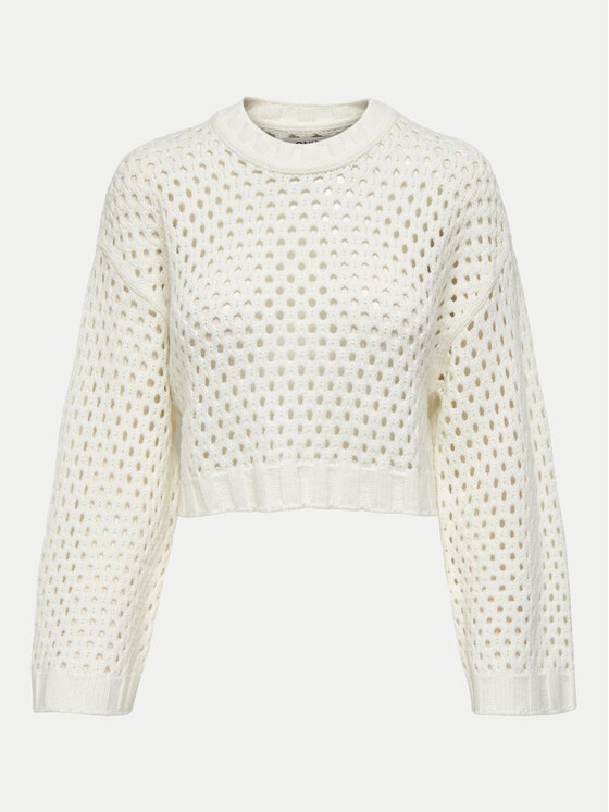 ONLY ONLY Пуловер Milla 15300575 Екрю Regular Fit